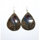 Boucles d oreilles bois de coco