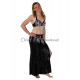Costume de danse orientale strass noir