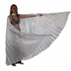 Ailes d'isis de danse orientale blanc opaque