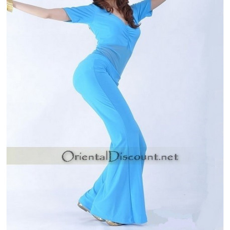 Tenue de cours de danse orientale turquoise
