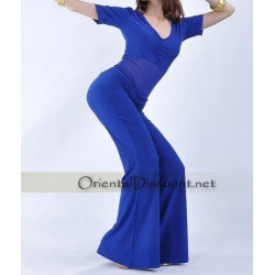 Tenue de cours de danse orientale bleu roy