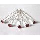 Lot de 5 épingles a cheveux fleur rose clair