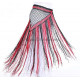 Ceinture de danse orientale à fils bicolore violet et rose