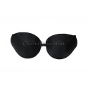 Coque de soutien gorge noir bretelles transparentes