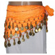 Ceinture de danse orientale enfant orange