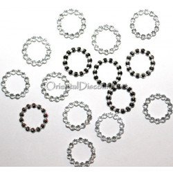 Lot de 20 strass cercle à enfiler