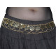 Ceinture de danse orientale métal doré