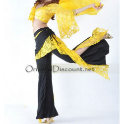 Tenue de cours de danse orientale jaune