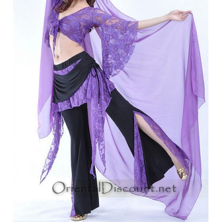 Tenue de cours de danse orientale violet
