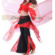 Tenue de cours de danse orientale rouge