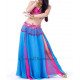Ensemble de danse orientale bleu et fuschia