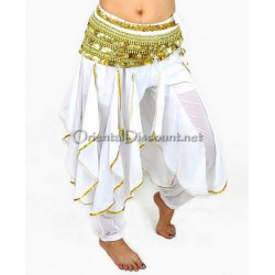 Sarouel de danse orientale blanc 