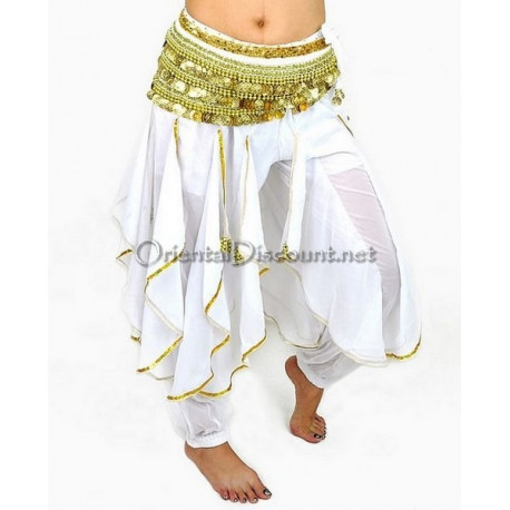 Sarouel de danse orientale blanc 