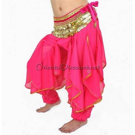 Sarouel de danse orientale fushia