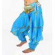 Sarouel de danse orientale turquoise