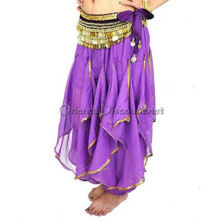 Sarouel de danse orientale violet