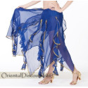 Jupe de danse orientale bleu roy