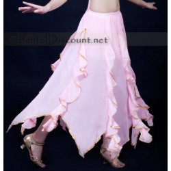 Jupe de danse orientale rose clair