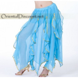 Jupe de danse orientale turquoise