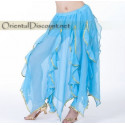 Jupe de danse orientale turquoise