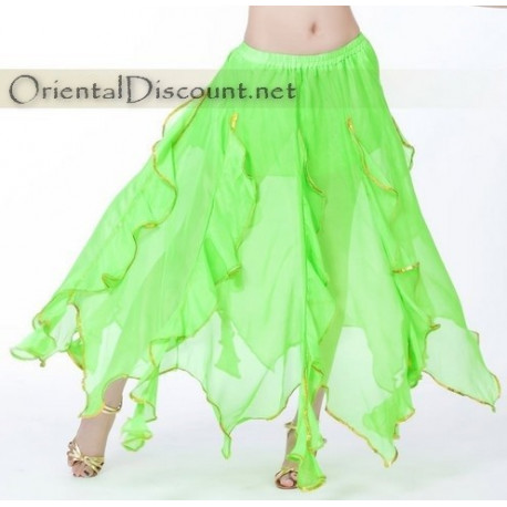 Jupe de danse orientale vert pomme