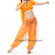 Costume de danse orientale top sarouel orange