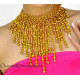 Collier élastique doré