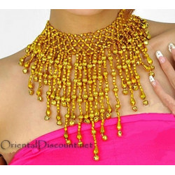 Collier élastique doré