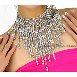 Collier élastique argenté
