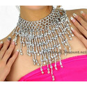 Collier élastique argenté