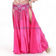 Jupe satin ouverte de danse orientale fuschia
