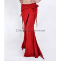 Pantalon de cours de danse orientale rouge