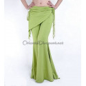 Pantalon de cours de danse orientale vert anis