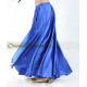 Jupe satin de danse orientale bleu roy