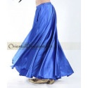 Jupe satin de danse orientale bleu roy