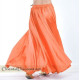 Jupe satin de danse orientale orange
