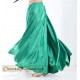 Jupe satin de danse orientale vert intense