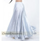 Jupe satin de danse orientale Gris perle