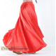 Jupe satin de danse orientale rouge
