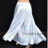 Jupe satin de danse orientale Blanc