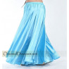 Jupe satin de danse orientale turquoise