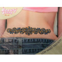 Tatouage de dos pailleté
