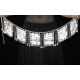 Ceinture de danse orientale métal argenté