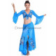 Costume de danse orientale turquoise top jupe