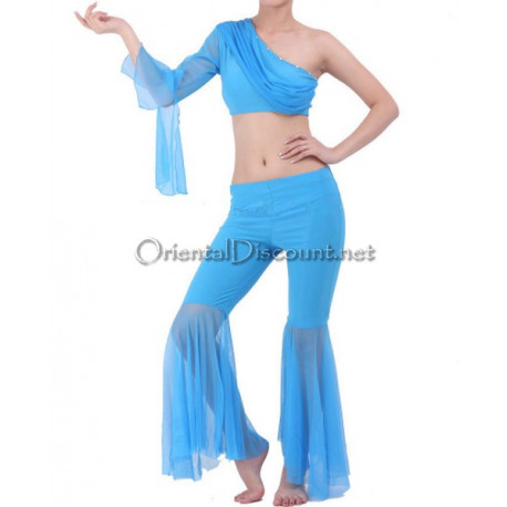 Tenue pour cours de danse orientale turquoise