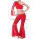 Tenue pour cours de danse orientale rouge
