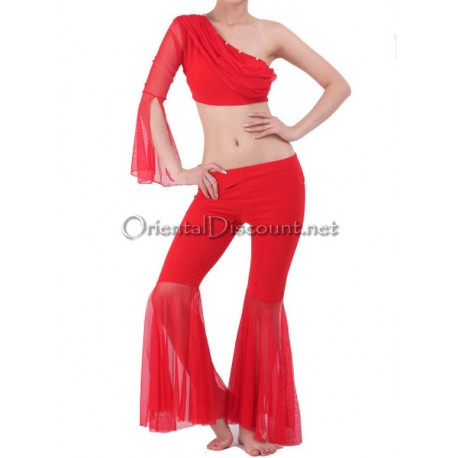 Tenue pour cours de danse orientale rouge