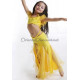 Costume de danse orientale enfant jaune