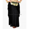 Jupe de danse orientale voilée noir