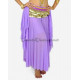 Jupe de danse orientale ouverte voilée mauve